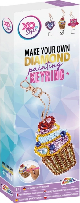 diamond painting pendant cupcake