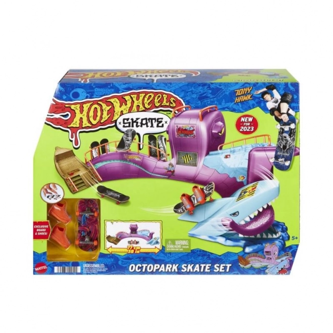 Hot Wheels Skate Octopark met fingerboard en schoenen