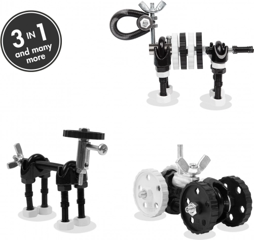 Kit de construction The OffBits ZebraBit – ensemble de construction créatif en métal 3‑en‑1
