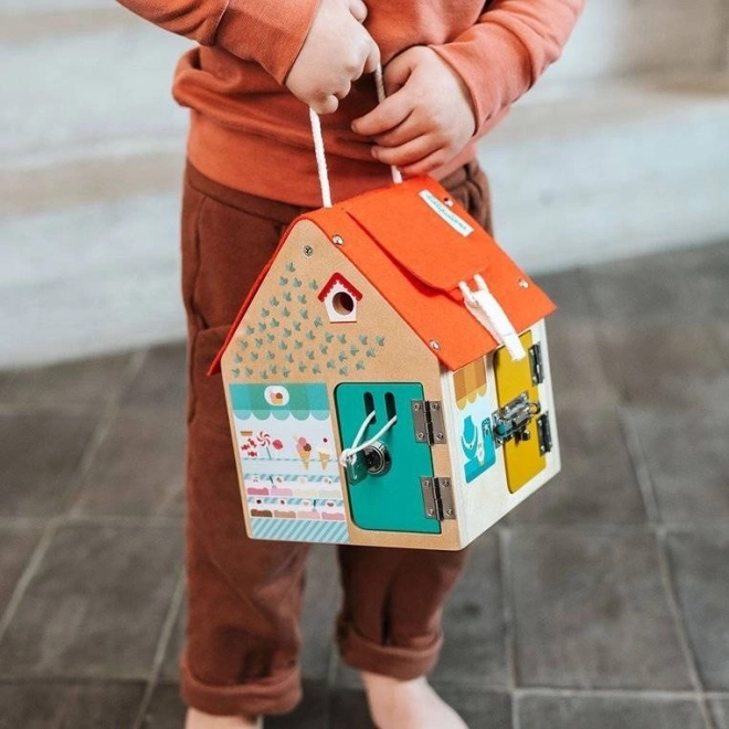 Lilliputiens – houten huisje met sloten