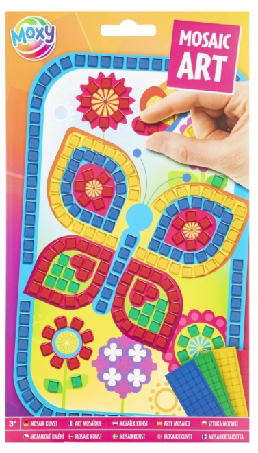 Kit créatif mosaïque par couleurs – métallique A5, motif papillon