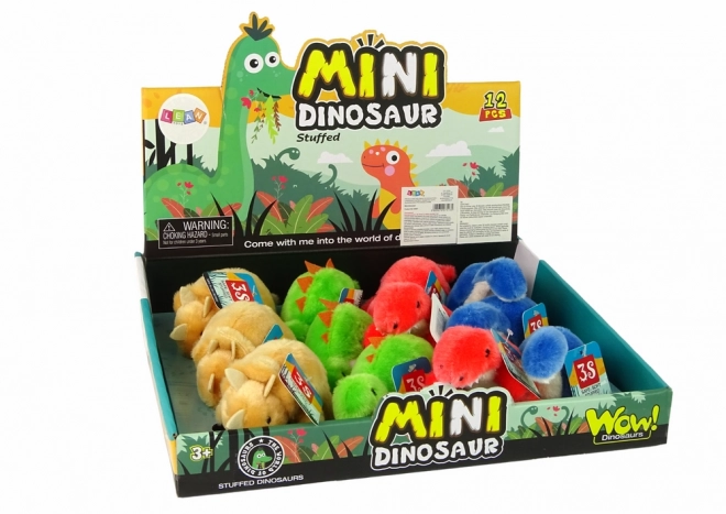 Mini pluchen dinosaurussen figuurtje 4 soorten