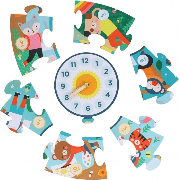 Interactive clock with movable hands