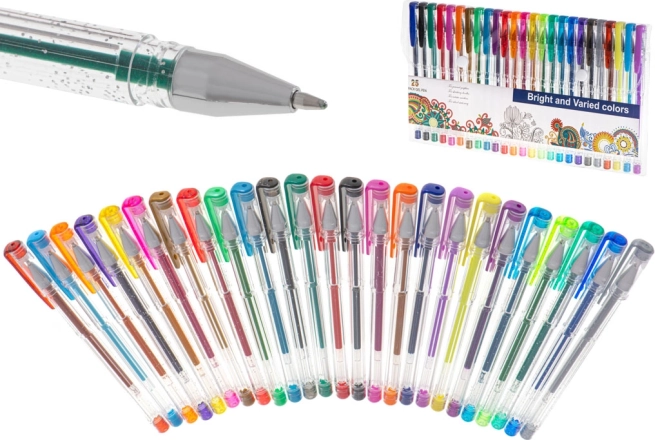 Colorful Glitter Gel Pens Set 25 pcs