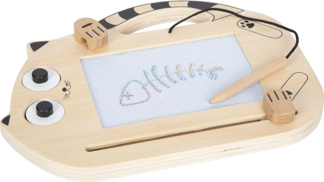 Tableau de dessin magnétique en forme de chat
