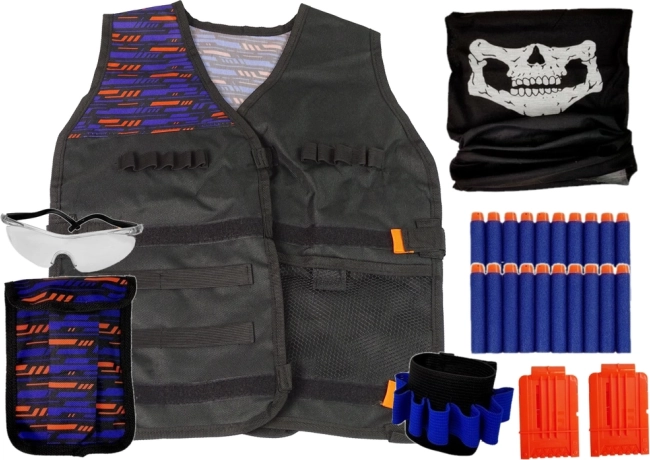 Tactische kinderset met vest, sjaal en veiligheidsbril