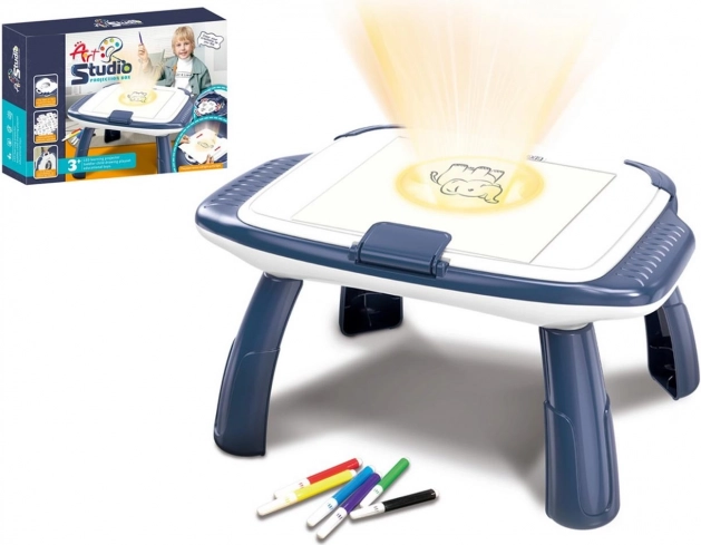 Drawing Table with Projector for Kids