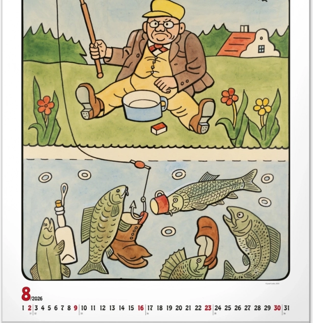 muurkalender Josef Lada 2026