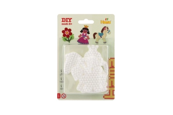 Hama Iron-on Beads Boards in the Shape of Flowers, Horses, and Princesses