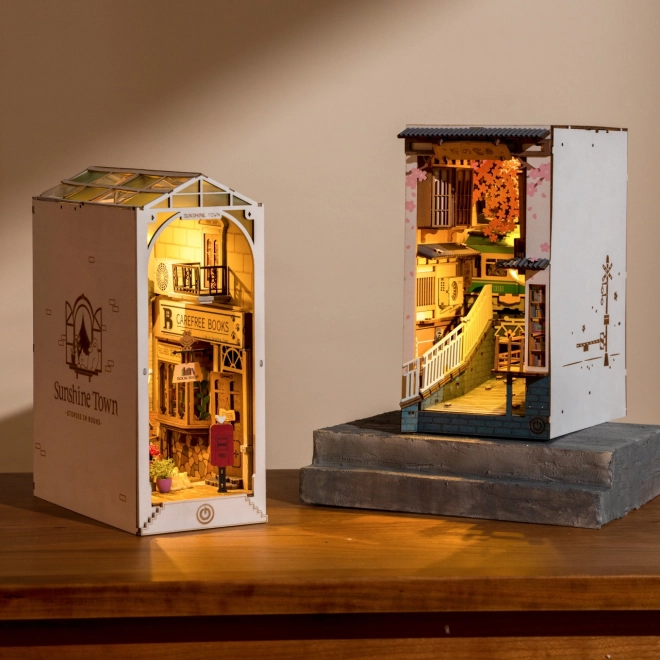 Boekenhouder miniatuur huisje Sakura-Laan