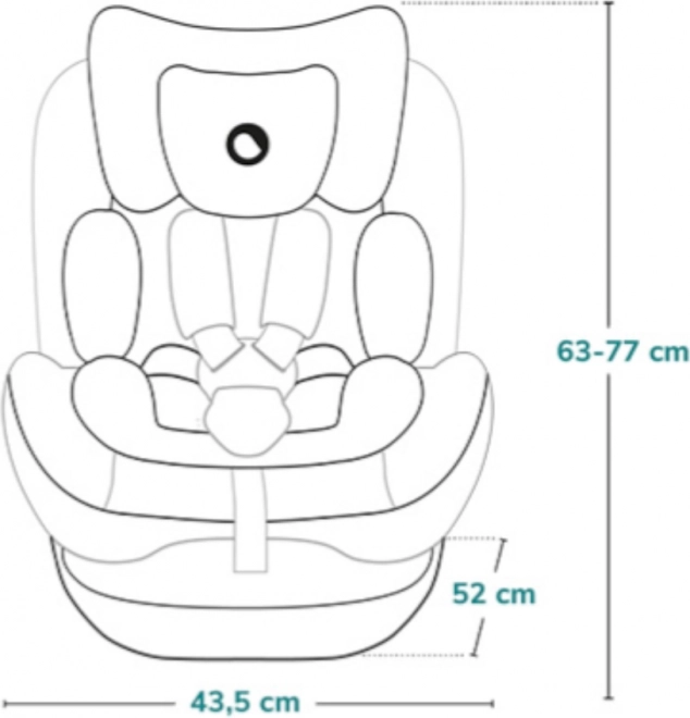 Lionelo Bastiaan i-Size Autokindersitz Drehbar Pink Rose