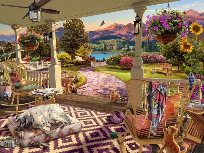 Ravensburger puzzel knusse veranda 750 stukjes