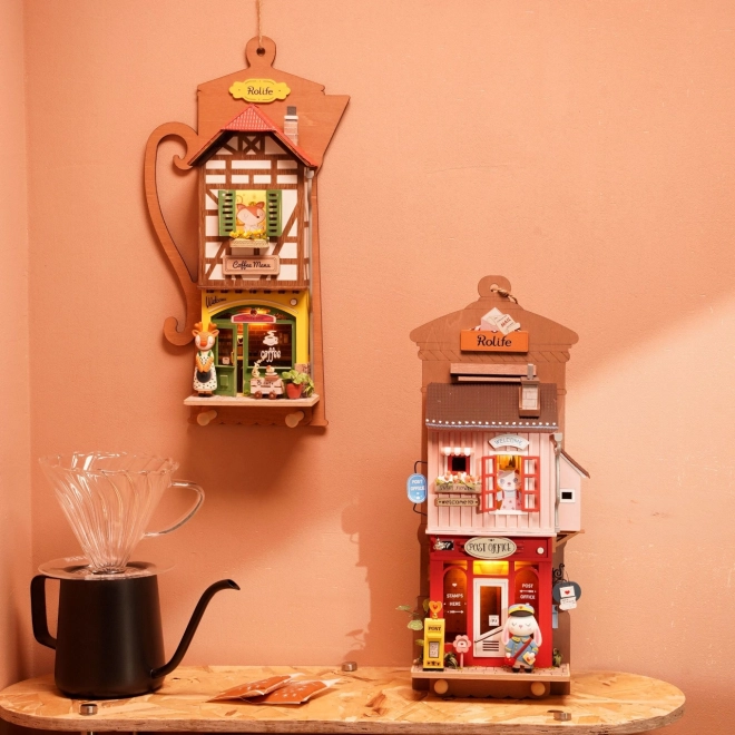 Miniaturhäuschen zum Aufhängen Gemütliches Café