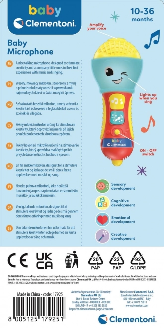 CLEMENTONI BABY Interactieve microfoon