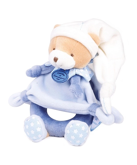 Gift Set Doudou - Plush Rattle Teddy Bear