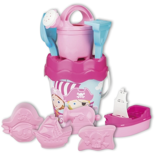 Androni Ensemble de plage pirates dans un sac de voyage – Rose