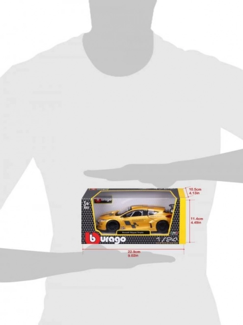 Bburago 1:24 Renault Mégane Trophy Metallic Geel 18-22115