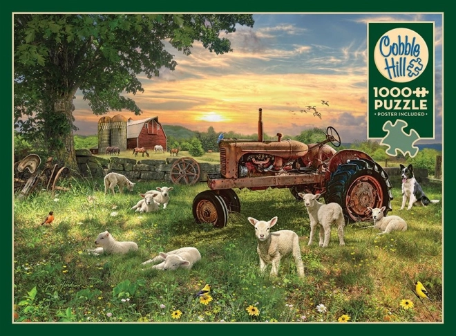 Puzzle Field at Sunrise by Cobble Hill 1000 Pieces