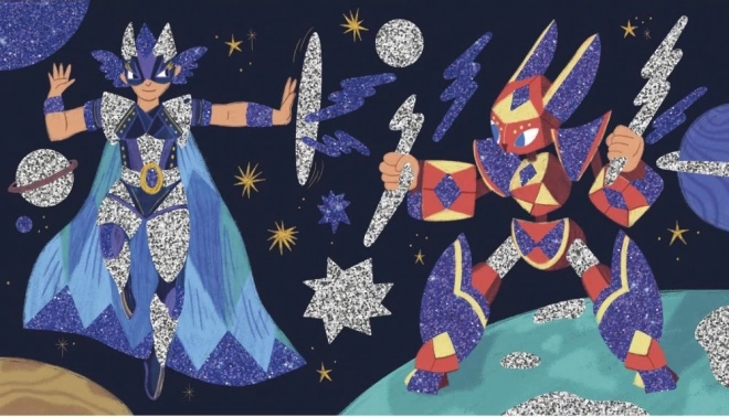Janod Kleurig zand met glitter Helden
