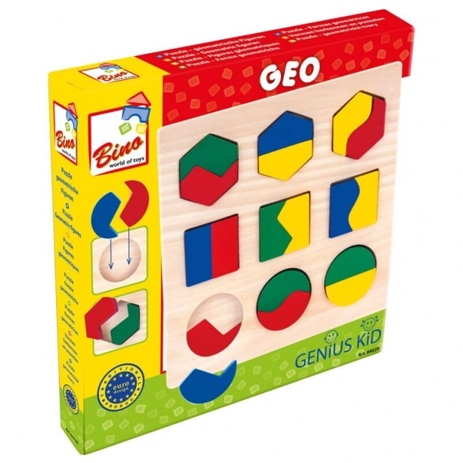 Bino Houten puzzel geometrische vormen
