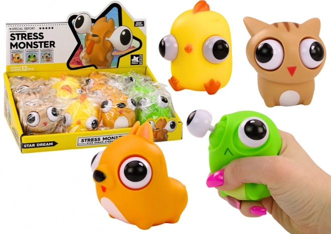 Antistress Speelgoed Happy Monster Squish Sensorisch MIX