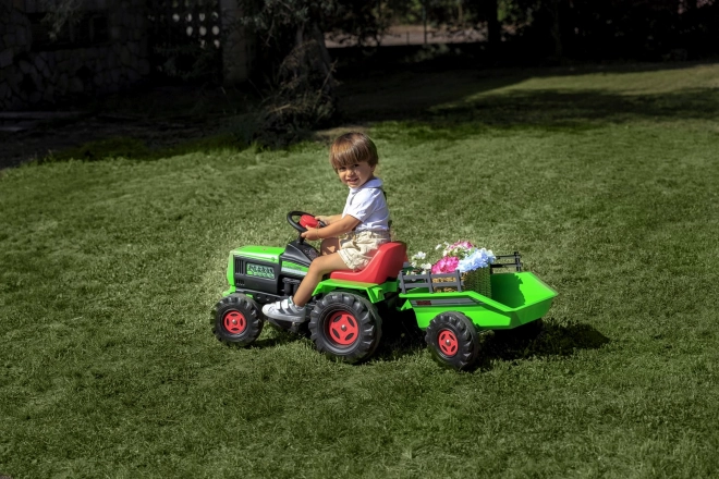 Elektrische kindertractor met aanhanger 6V