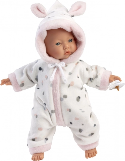 Realistische babypop LITTLE BABY met zacht stoffen lichaam 32 cm