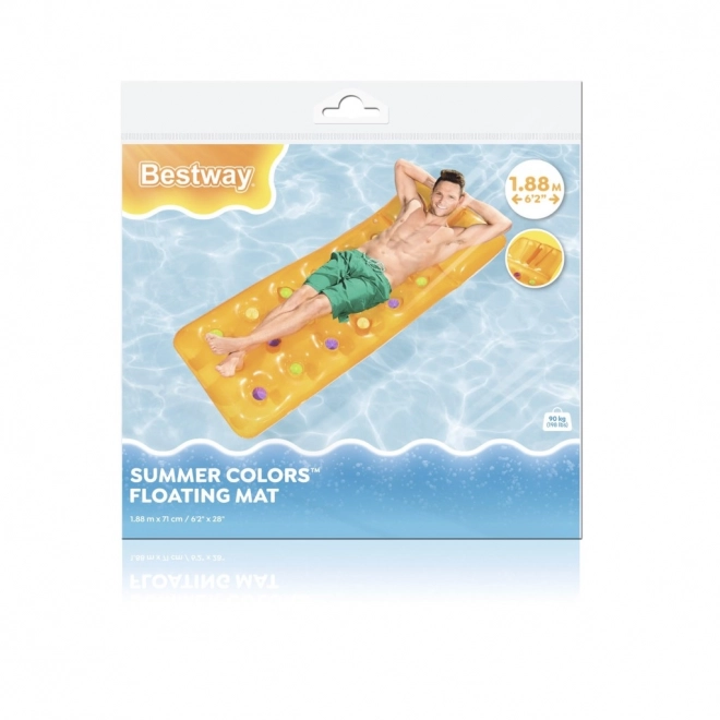 Inflatable Mattress with Pillow 188x71cm – Orange