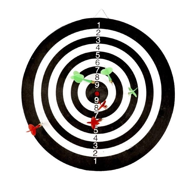 Doel met 6 pijlen diameter 41cm