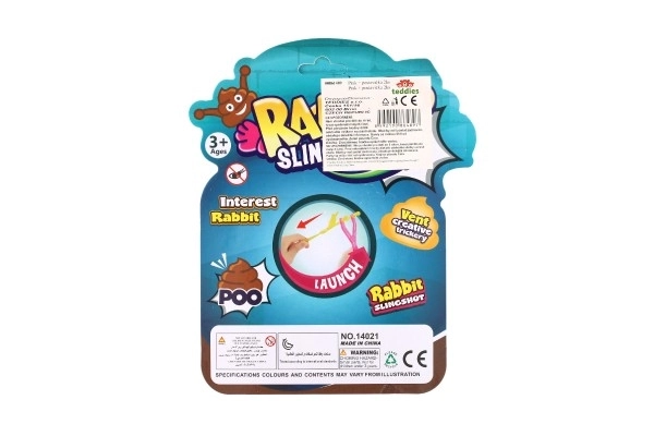 Dieren figuurtje slijm 2 stuks silicone 2 kleuren op kaart 19x23,5cm