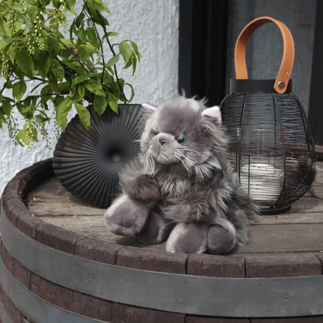Plush Persian Longhair Cat Blue 30 cm