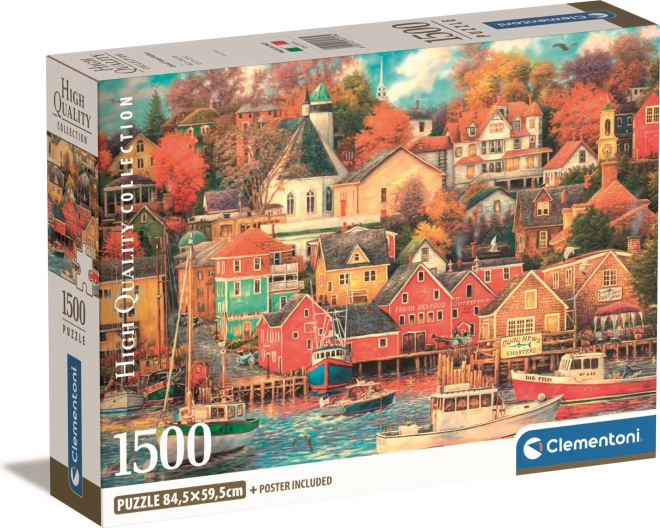 Puzzle 1500 pièces Compact Bonnes Heures Port
