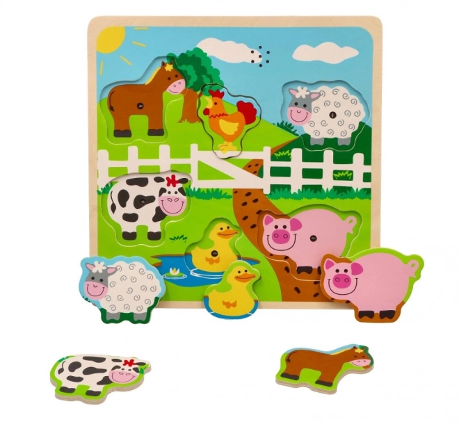 Geluids puzzel - boerderijdieren