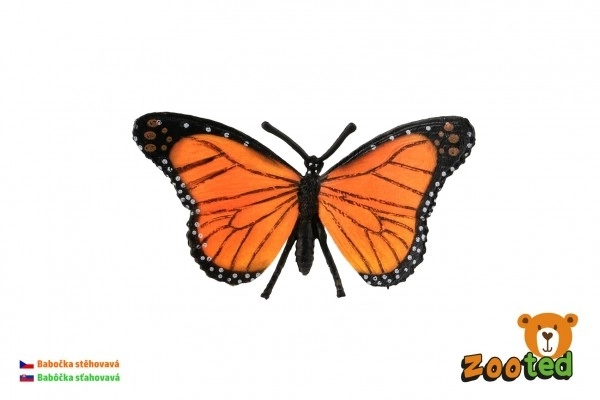 Monarca Vlinder zooted kunststof 11cm in zakje