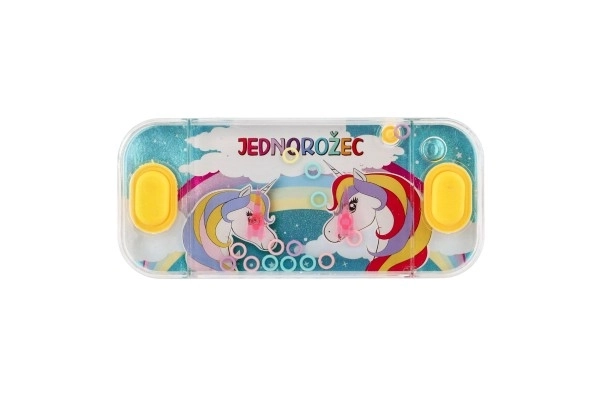 Waterpuzzelspel 15,5x7cm plastic eenhoorn 4 soorten 24 stuks in doos