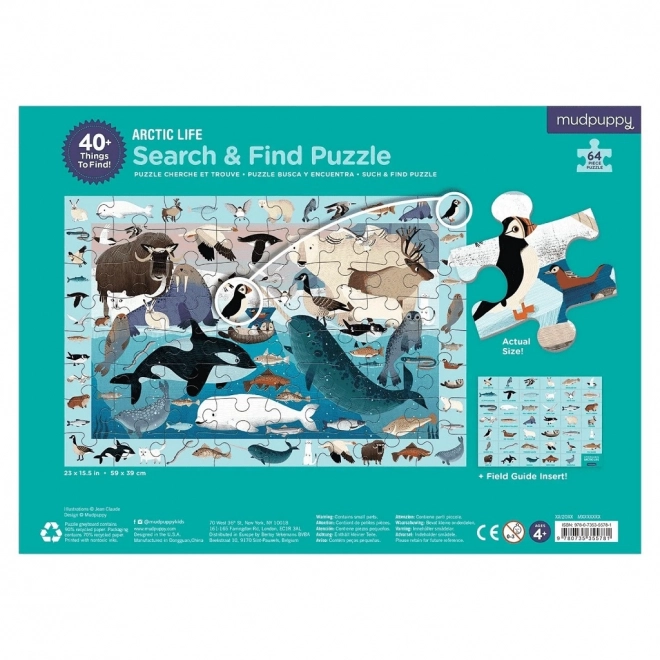 Mudpuppy puzzel Leg en zoek: Leven in de Arctis