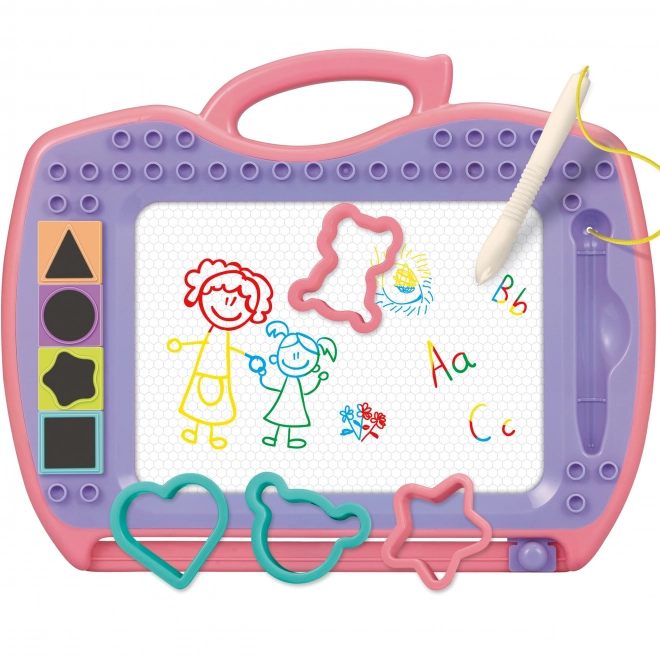Colorful Magnetic Drawing Board with Stamps and Patterns