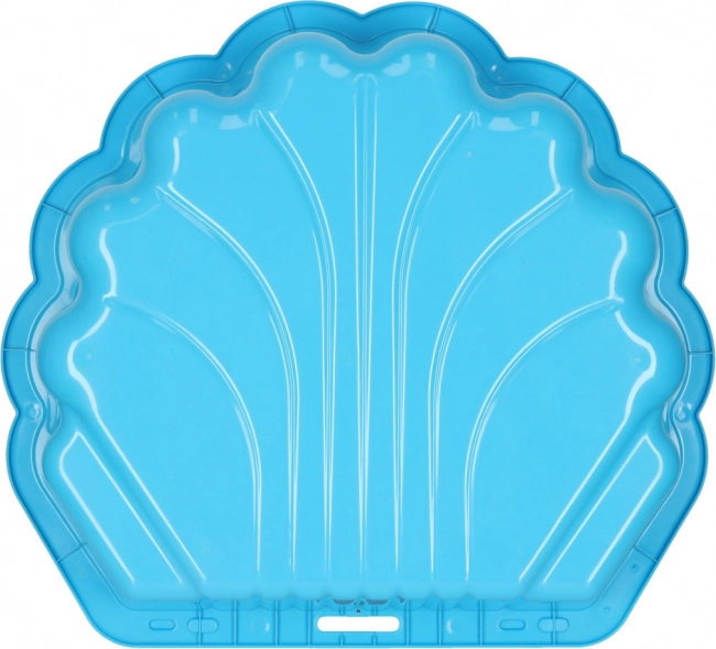 Afsluitbare Zandbak Schelp 2-in-1 - blauw
