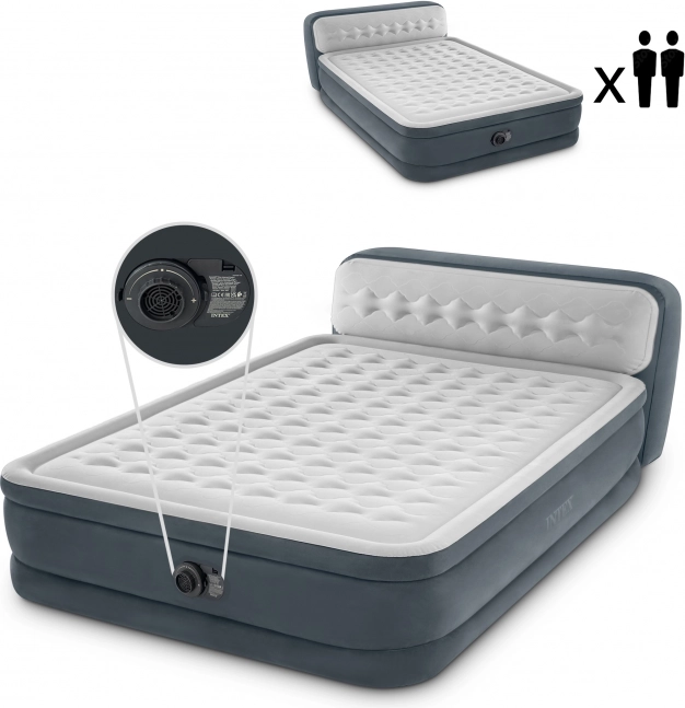Opblaasbaar bed met elektrische pomp INTEX Deluxe 236 × 152 cm