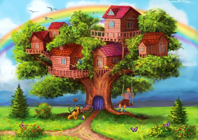 Puzzel Boomhutten 1000 stukjes