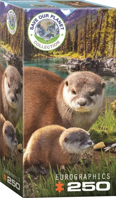 Puzzel Red Onze Planeet: Otters XL 250 stukjes