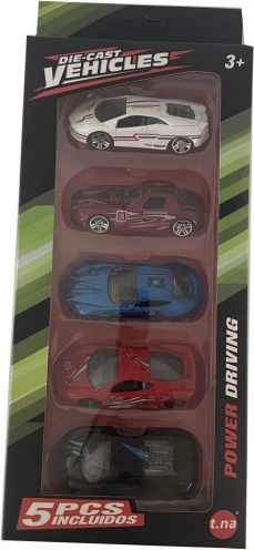 Set autootjes voor kinderen – 5 stuks