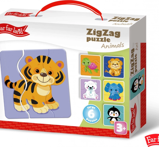 Puzzle ZigZag Animaux Far Far Land 6 images