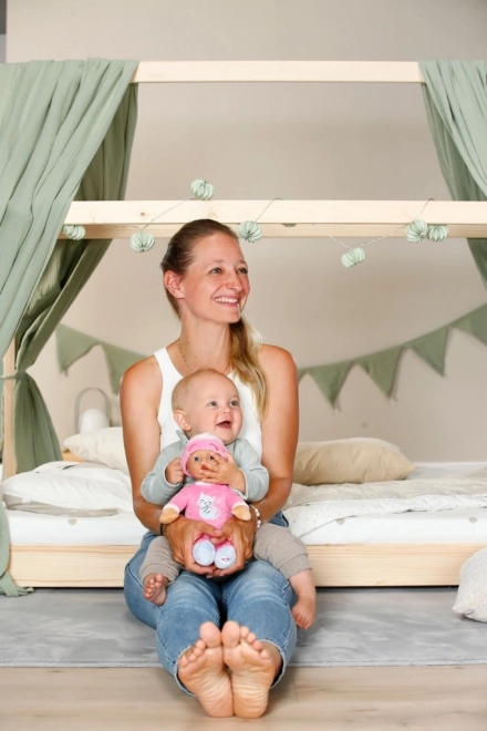 Schlafpuppe für Babys dunkelrosa 30 cm