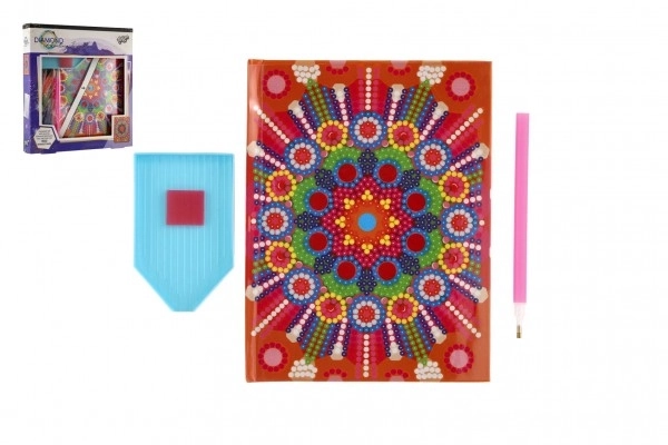 Creatief dagboek met diamanten - mandala