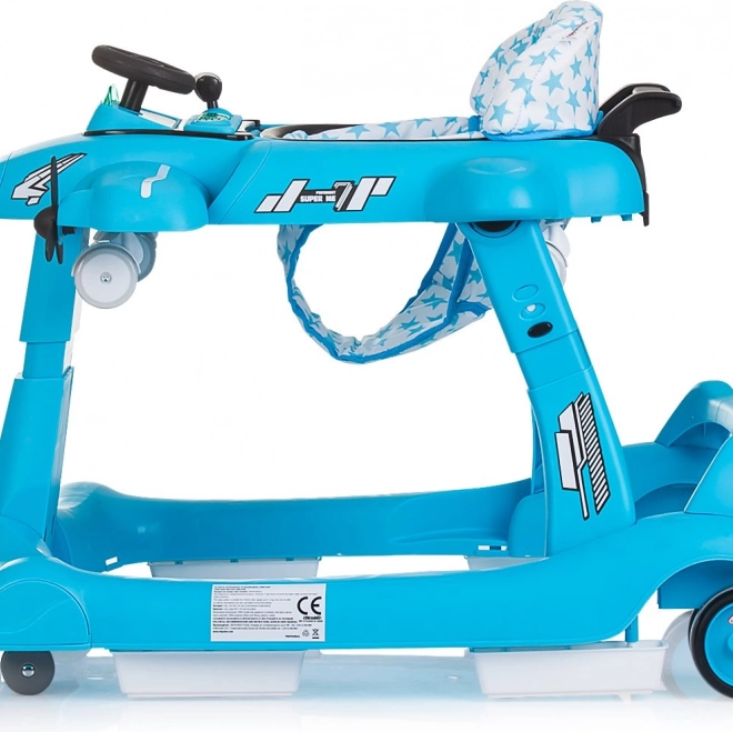 Looptrainer Chipolino Vliegtuig 3v1 Blauw