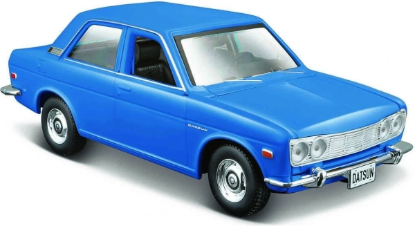 Metalen model DATSUN 510 (1971) blauw 1:24