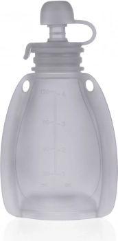 Siliconen navulbaar zakje voor babyvoeding, Transparant Grijs