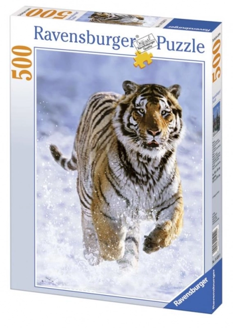 Ravensburger puzzel Tijger in de winter 500 stukjes