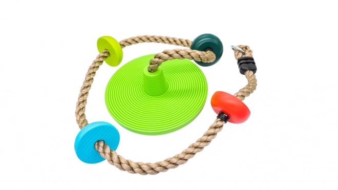 Kletterseil mit Plastiktrittflächen